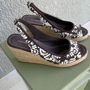 Montego Bay Club Brown and White Wedge,